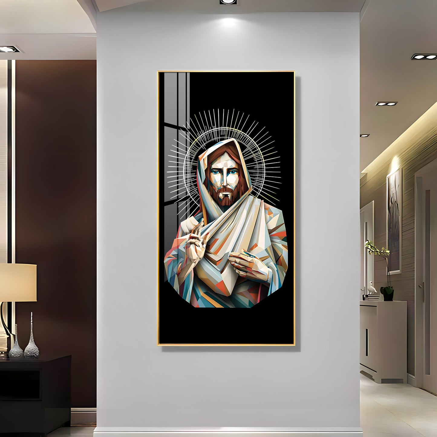 Jesus Premium Acrylic Vertical Wall Art