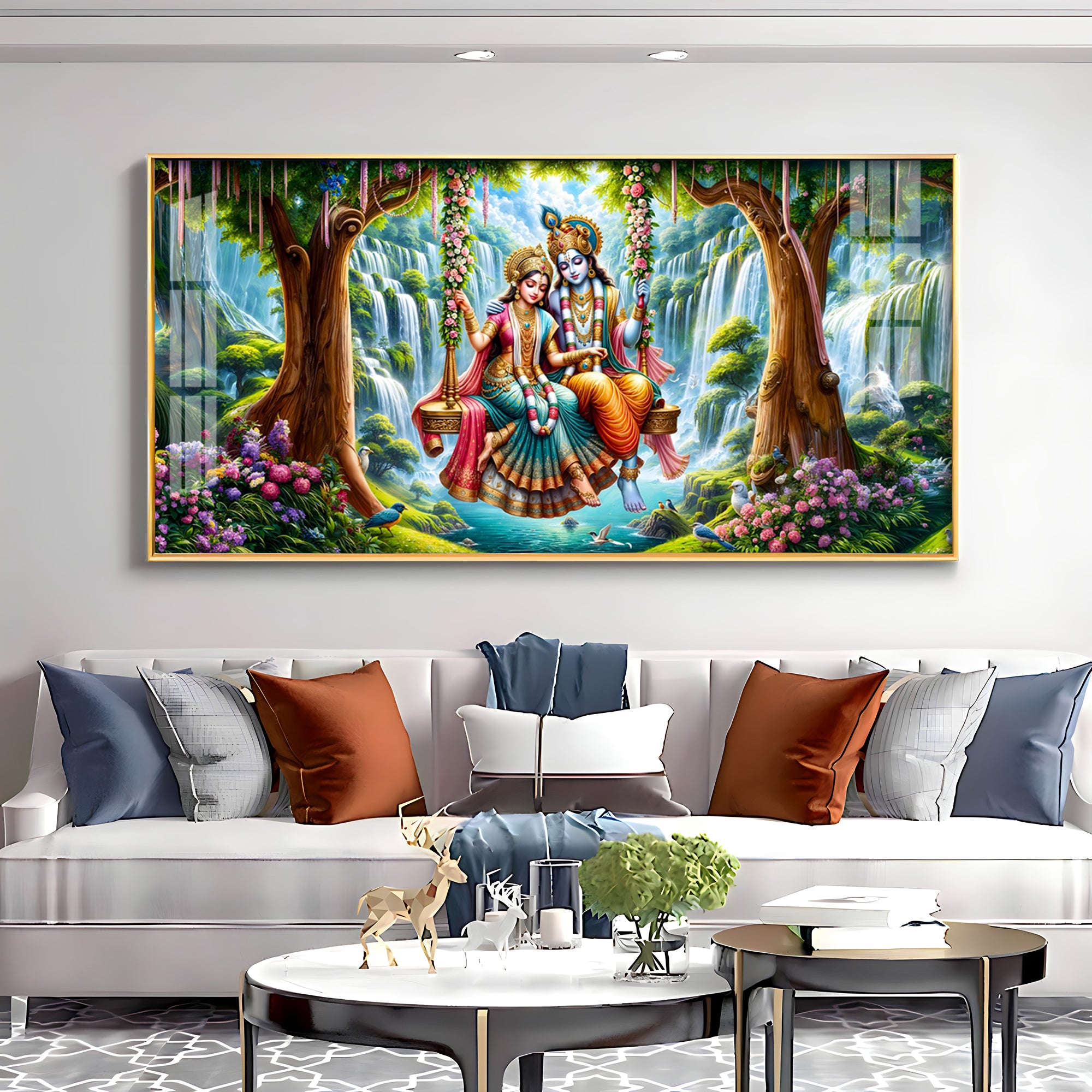 Ethereal Goddess Portraits Premium Acrylic Horizontal Wall Art