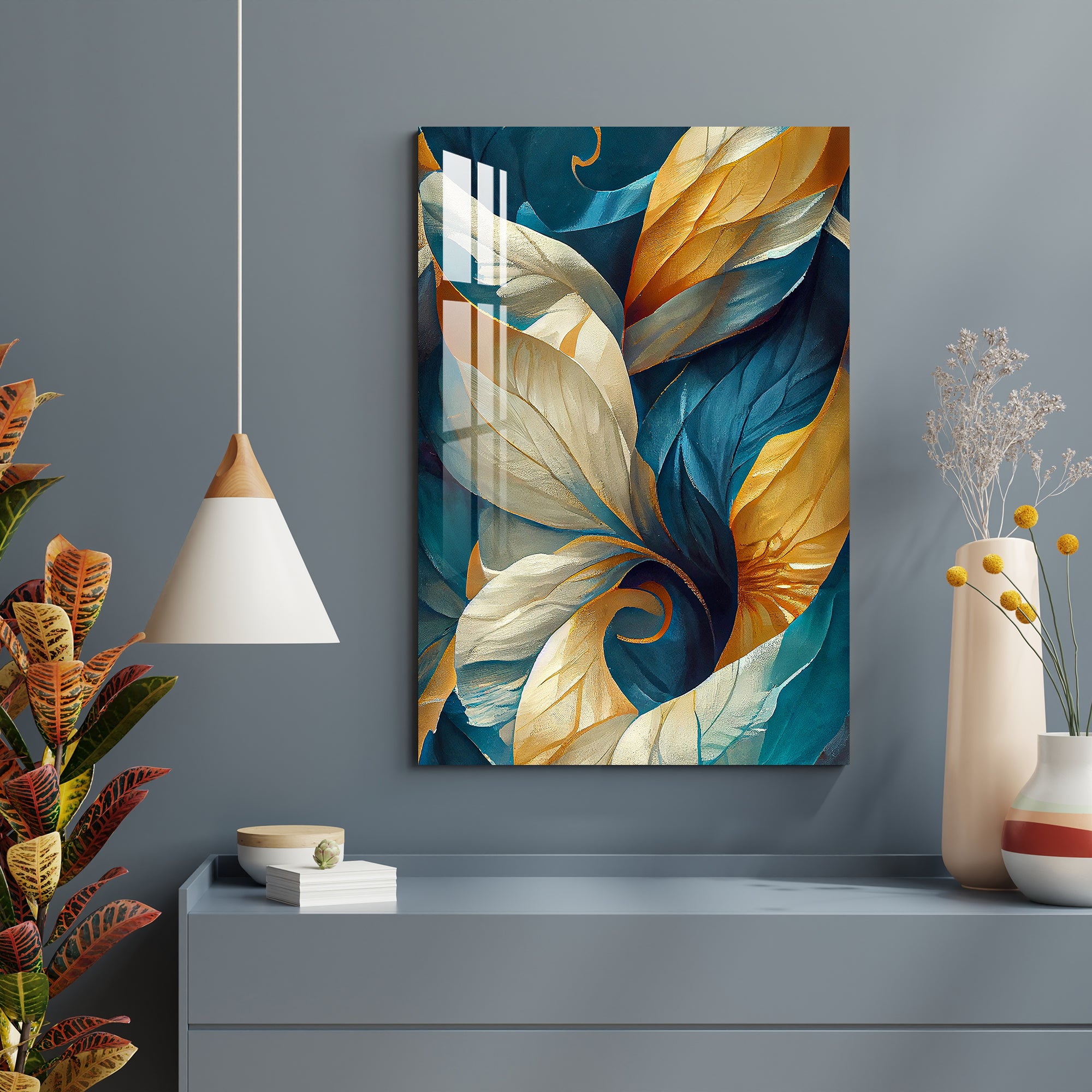 Spring Leaves Acrylic Wall Art