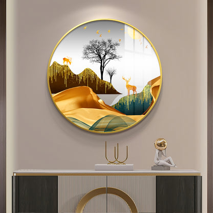 Forest Glade Premium Acrylic Round Wall Art