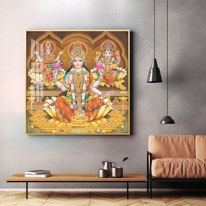 Spritual Deities Blessings Premium Acrylic Square Wall Art