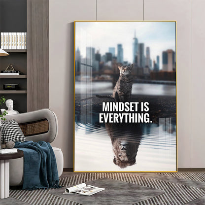 Mindset Is Everything Premium Acrylic Vertical Wall Art