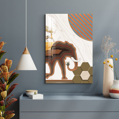 Minimalist Elephant Acrylic Wall Art