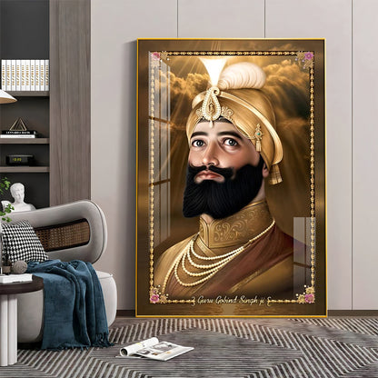 Guru Gobind Singh Premium Acrylic Vertical Wall Art