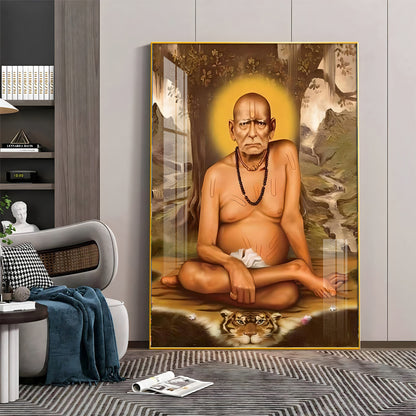 Elderly Shri Swami Samartha Premium Vertical Acrylic Wall Art