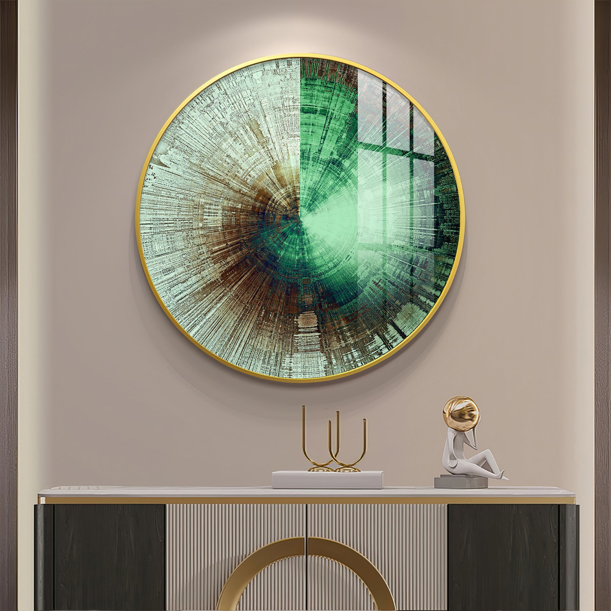 Sphere of Serenity Premium Acrylic Round Wall Art