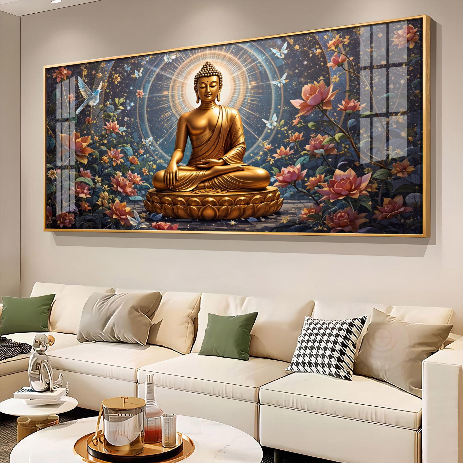 Meditative Masterpiece Premium Acrylic Horizontal Wall Art