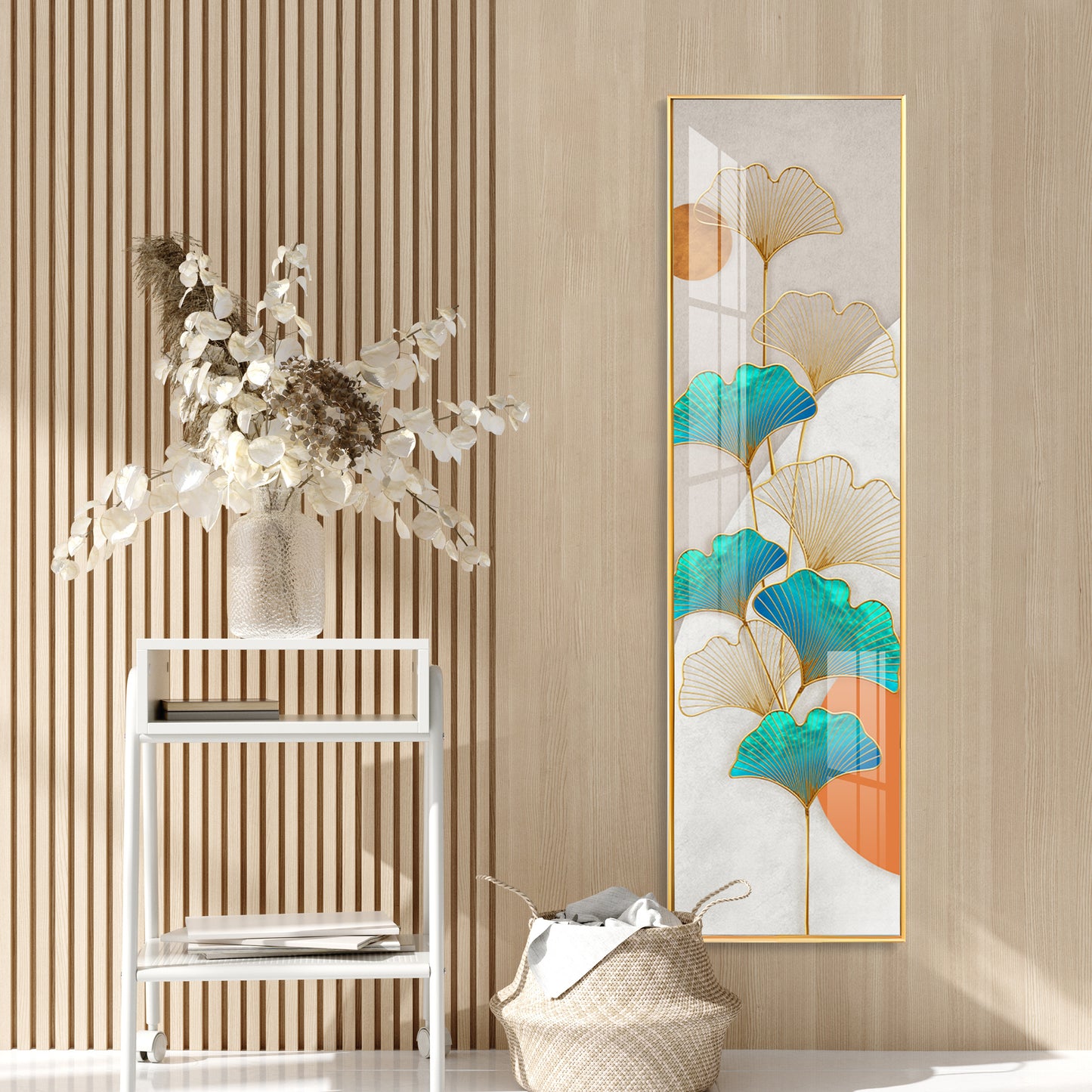 Framed Flowers Premium Acrylic Vertical Wall Art