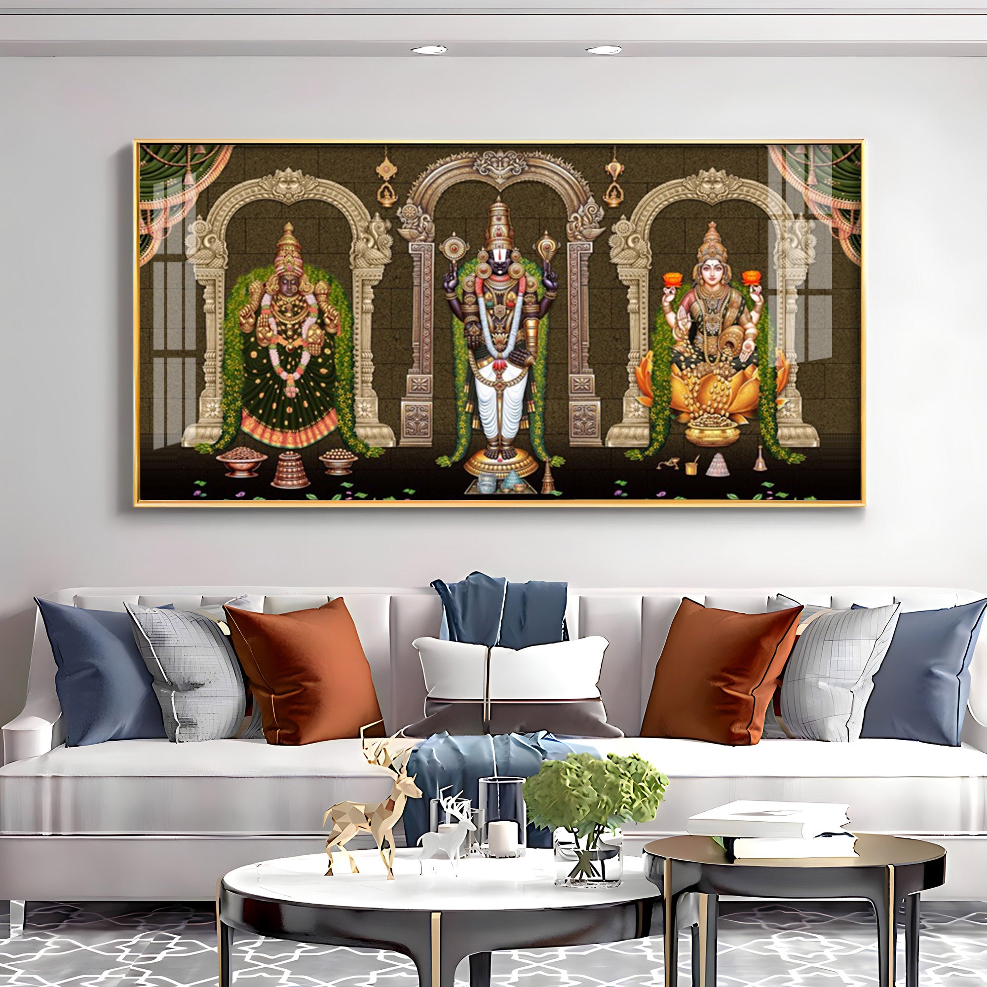 Tirumala Venkateswara Temple Premium Acrylic Horizontal Wall Art