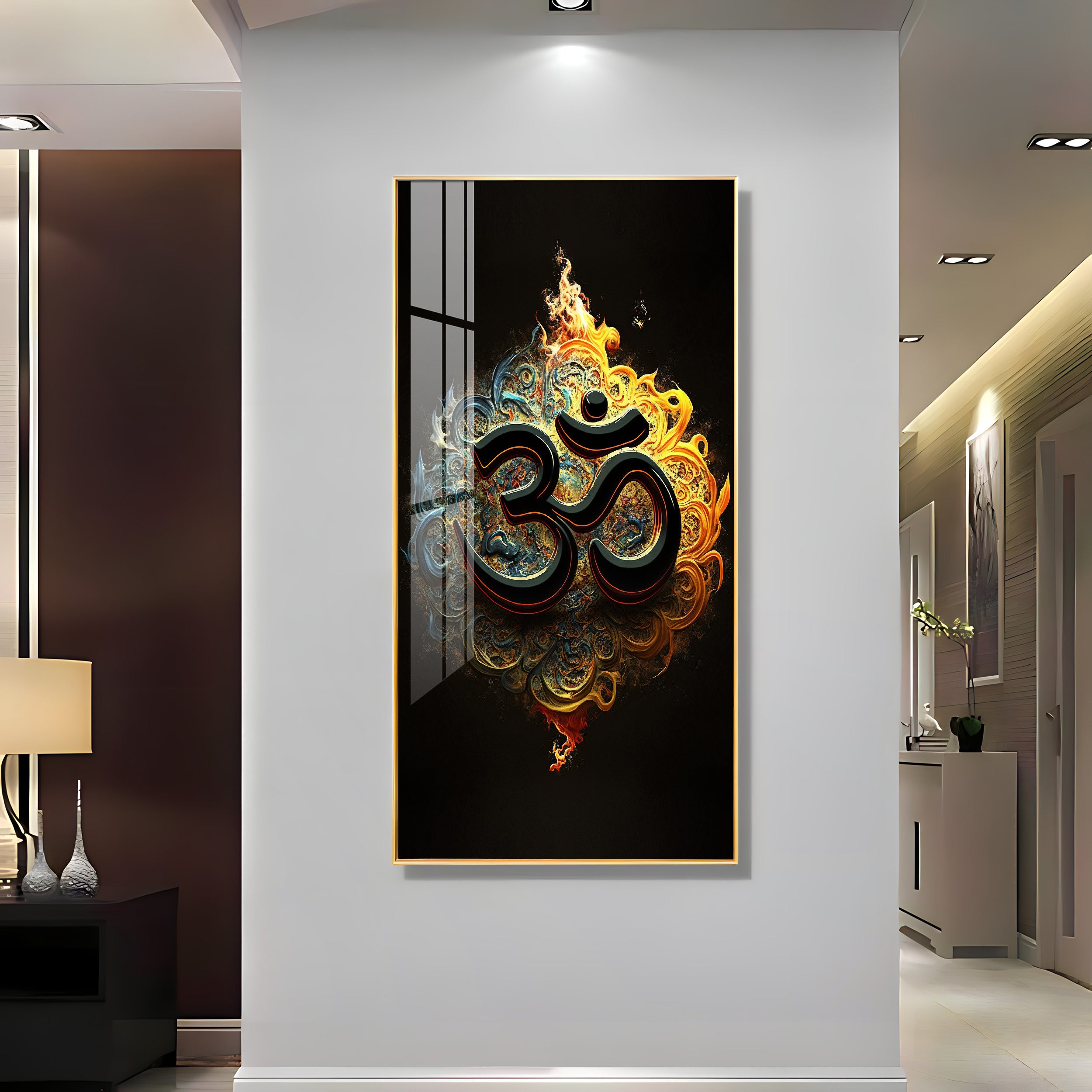 Spiritual OM Premium Acrylic Vertical Wall Art