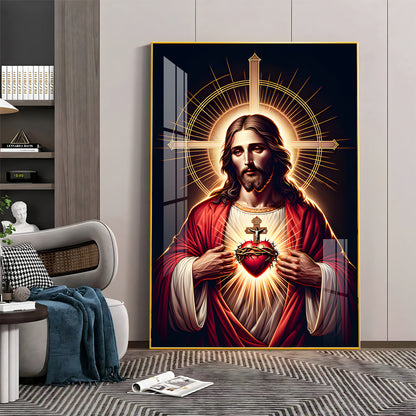 Canvas of Christ's Love Premium Acrylic Vertical Wall Art