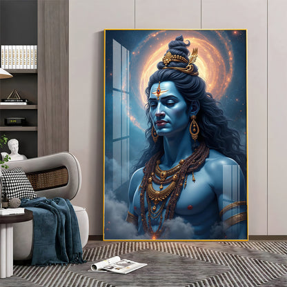 Sacred Vision Of Lord Shiva Premium Acrylic Wall Art