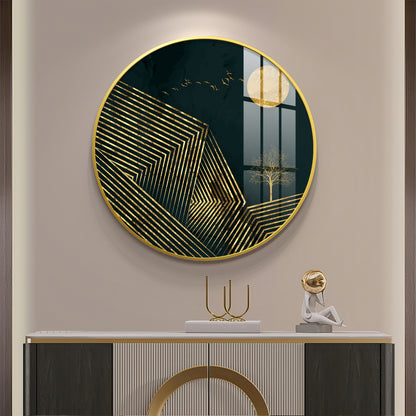 Obsidian Luxe Premium Acrylic Round Wall Art