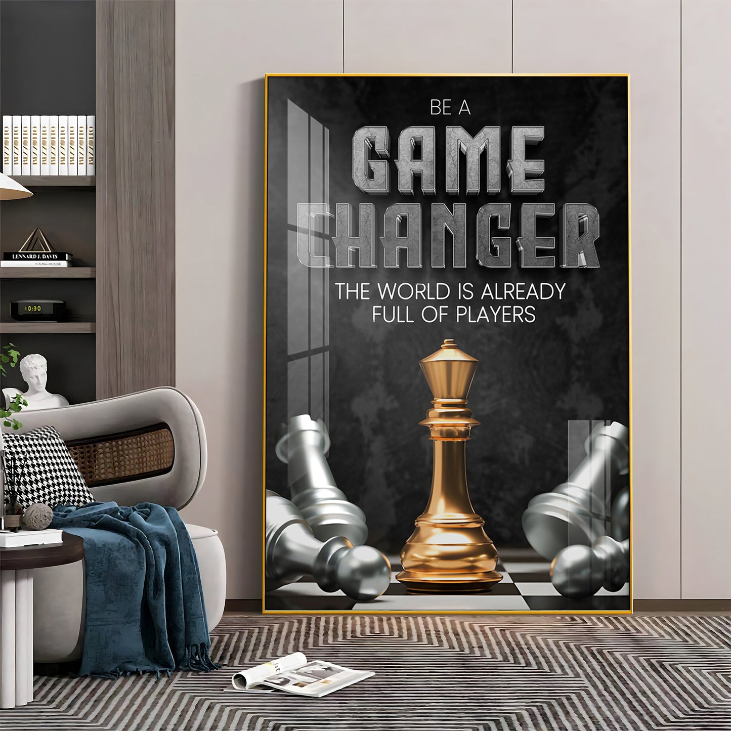 Game Changer Premium Acrylic Vertical Wall Art