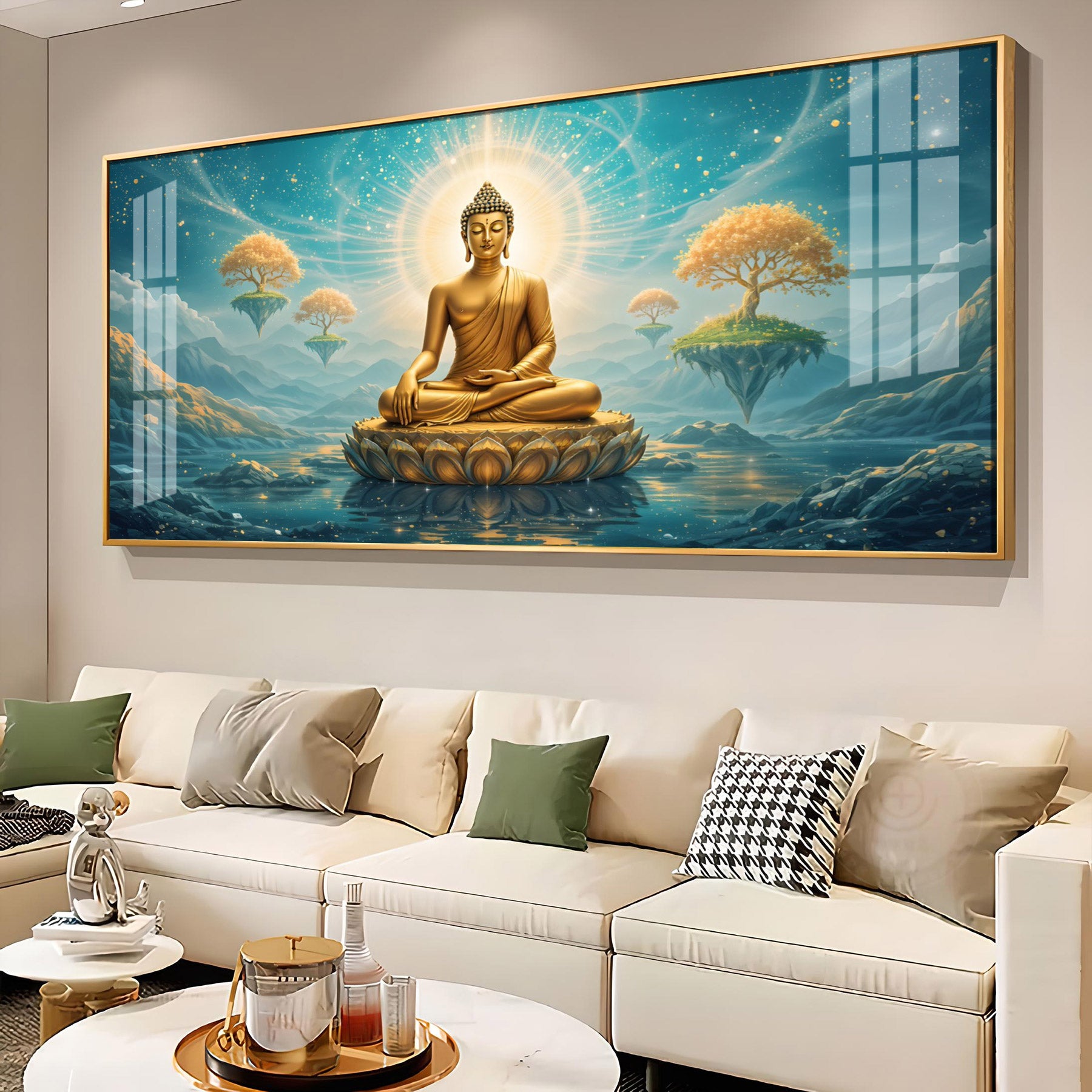 Buddha Enlightened Essence Premium Acrylic Horizontal Wall Art