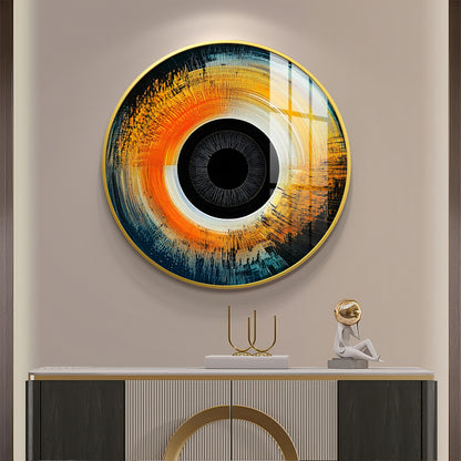 Visionary Gaze Premium Acrylic Round Wall Art