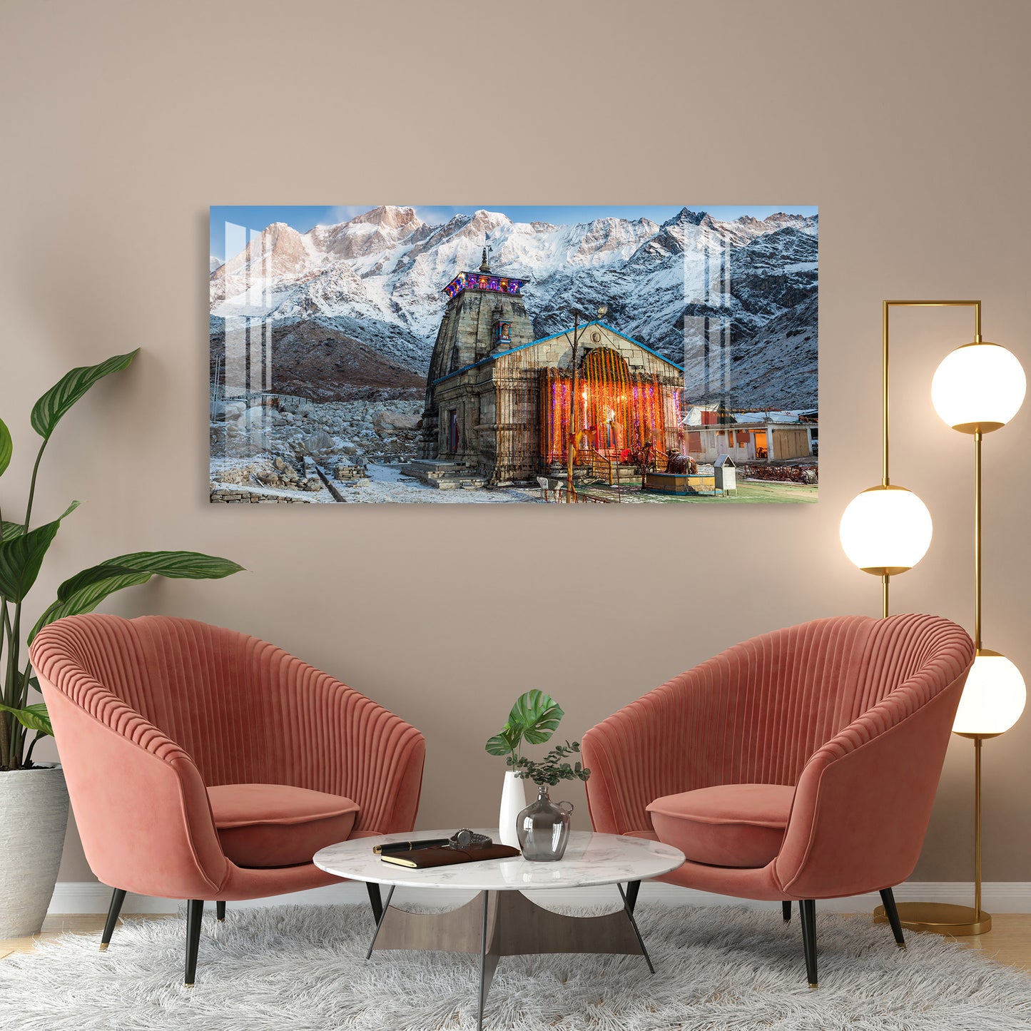 Kedarnath Temple Acrylic Wall Art