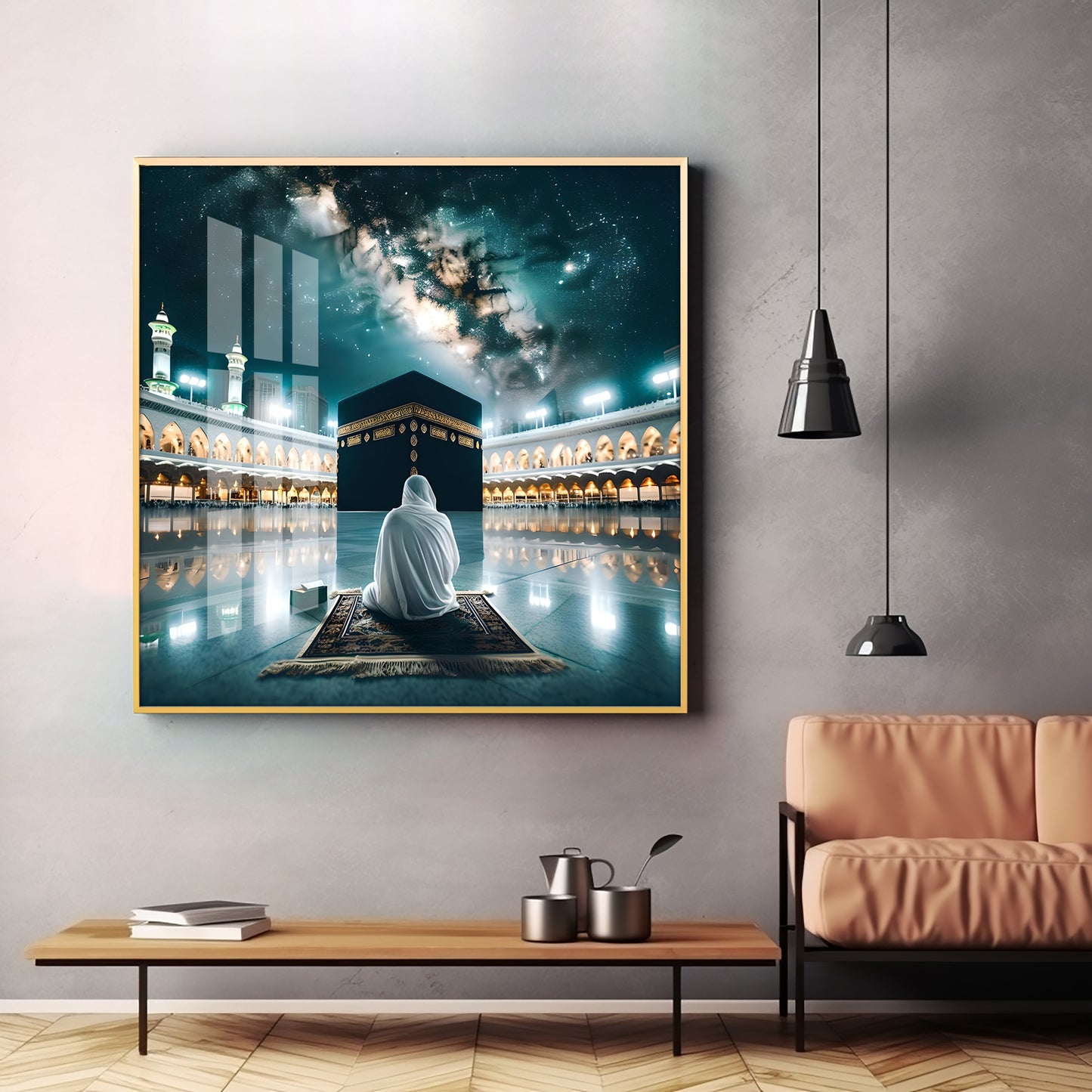 Kaaba Mecca Premium Acrylic Square Wall Art