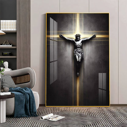 Sacred Crucifixion Premium Acrylic Wall Art