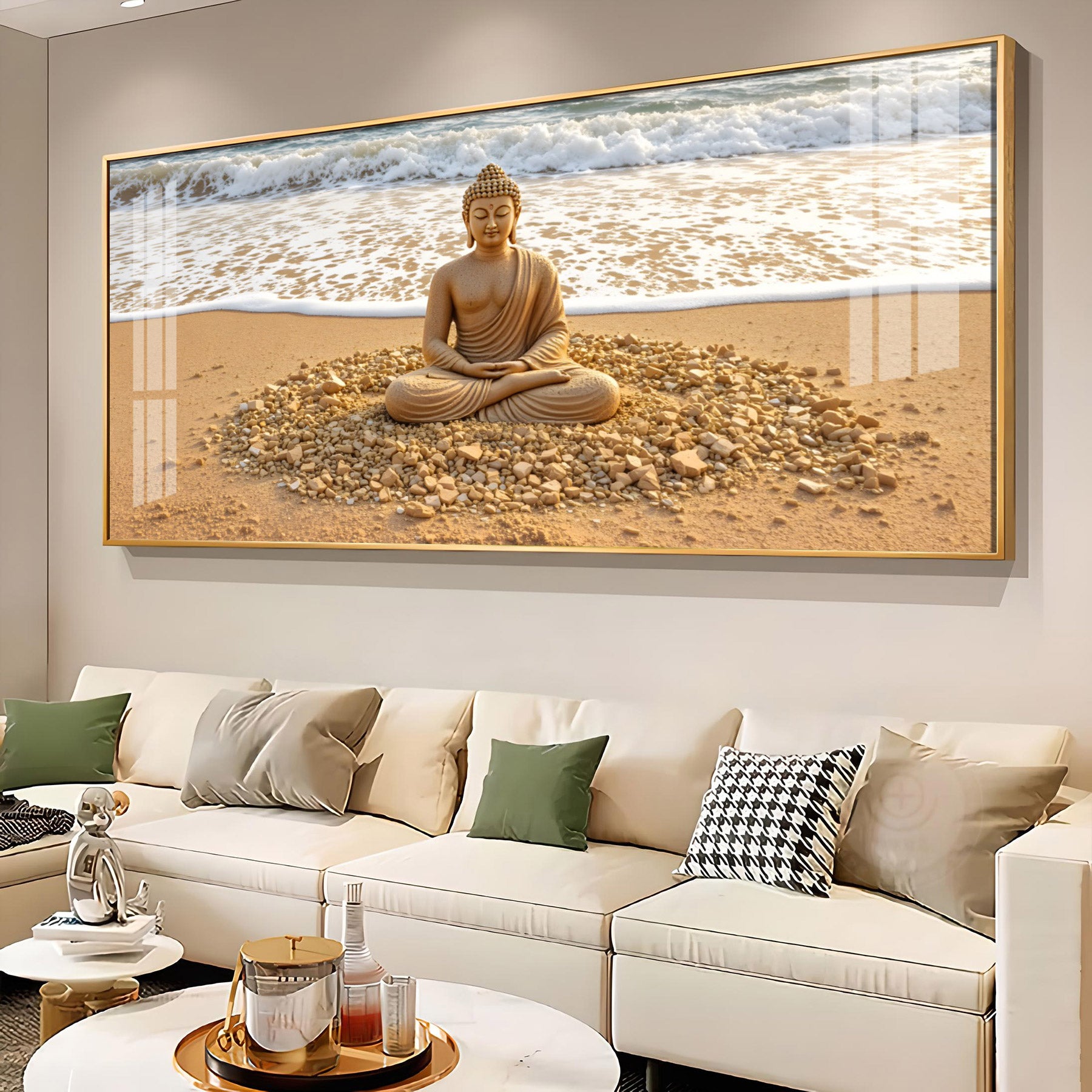 Tranquil Aura Buddha Premium Acrylic Horizontal Wall Art