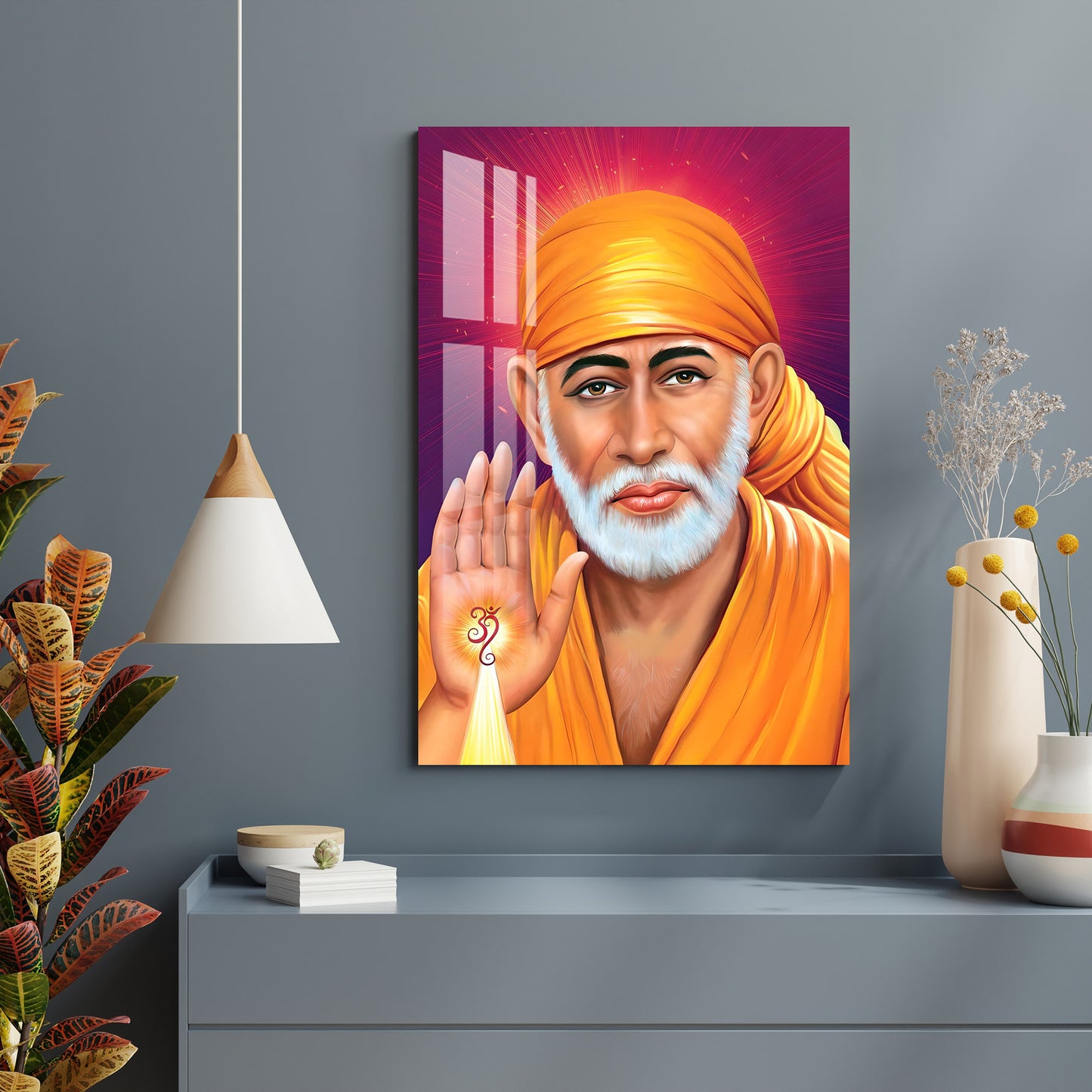 Sai Baba Acrylic Wall Art