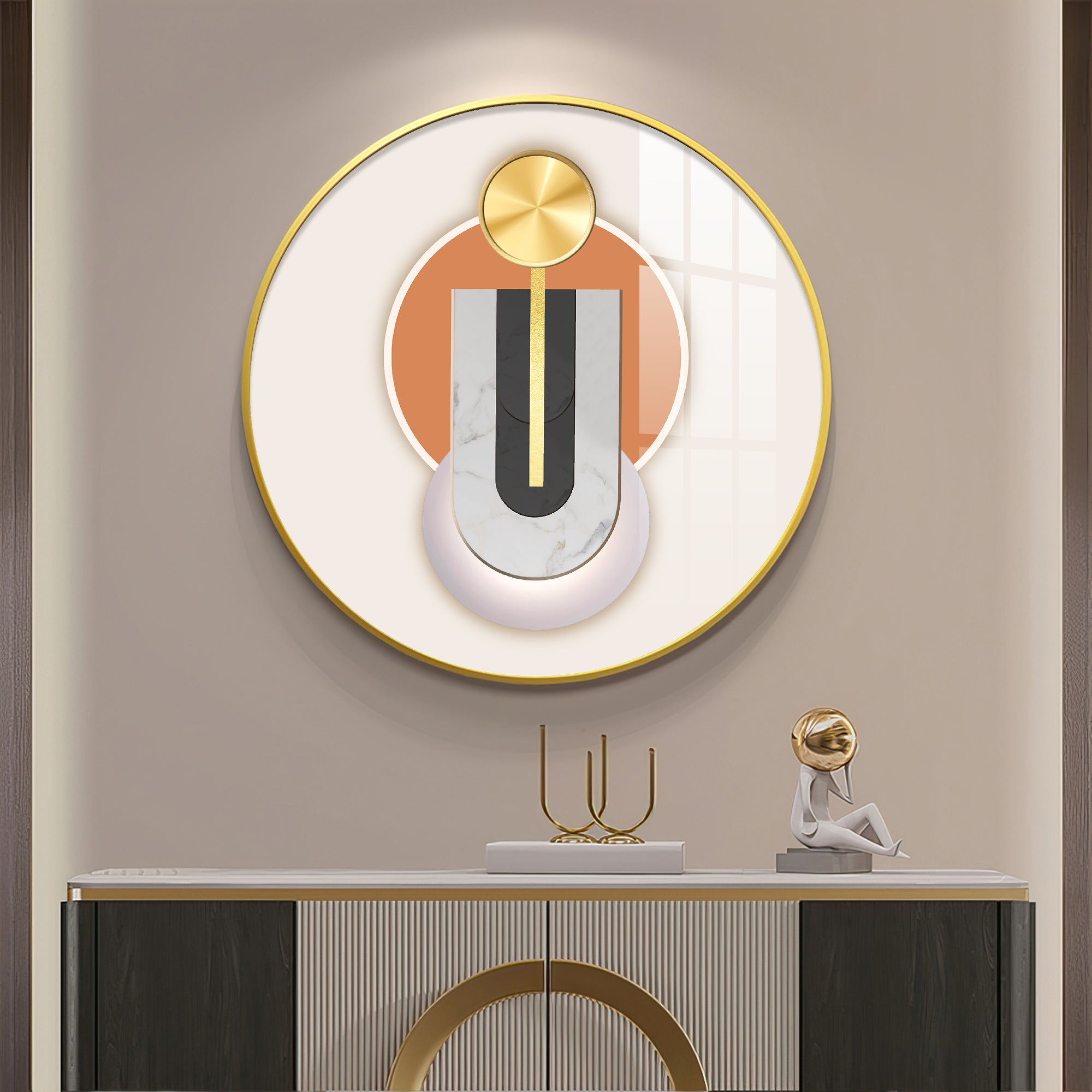 Urban Unity Premium Acrylic Round Wall Art