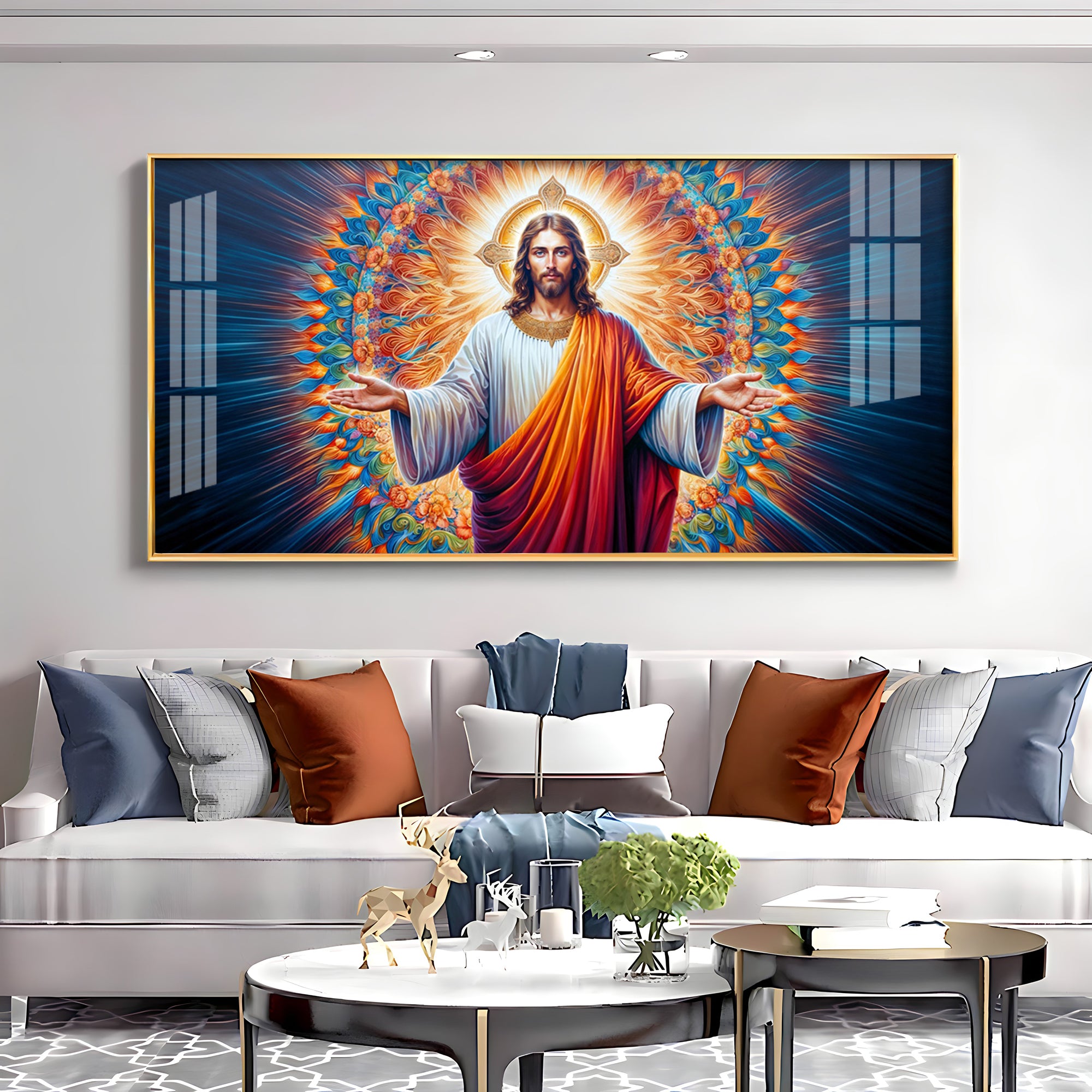 Tranquil Faith Of Jesus Premium Acrylic Horizontal Wall Art