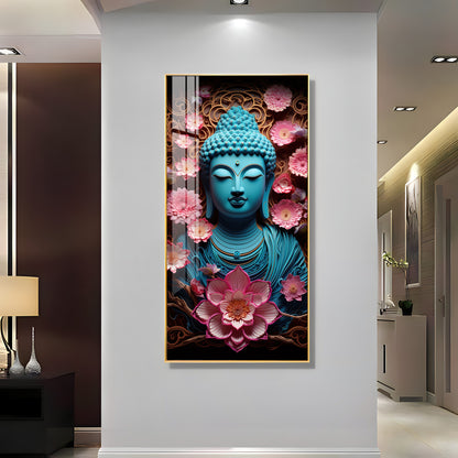 Enlightened Buddha Essence Premium Acrylic Vertical Wall Art