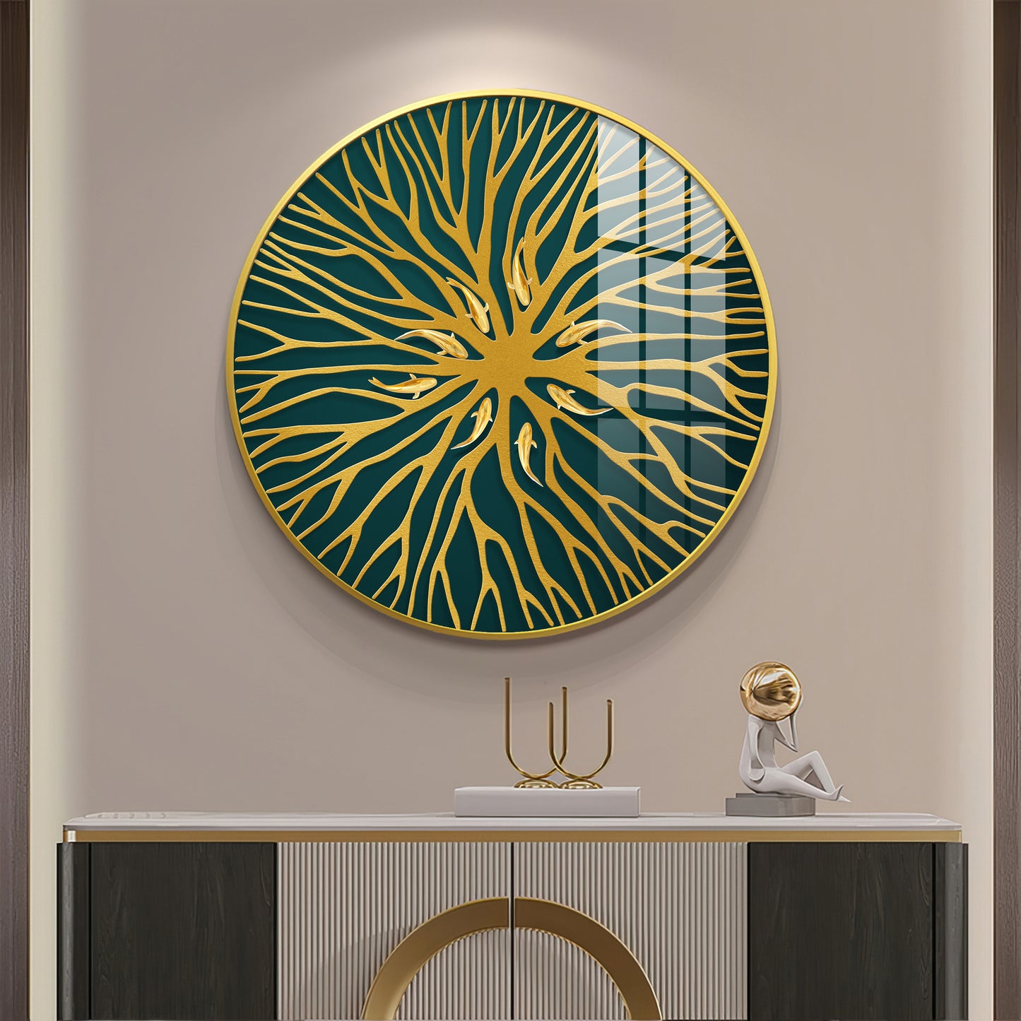 Horizon Sphere Art Premium Acrylic Round Wall Art