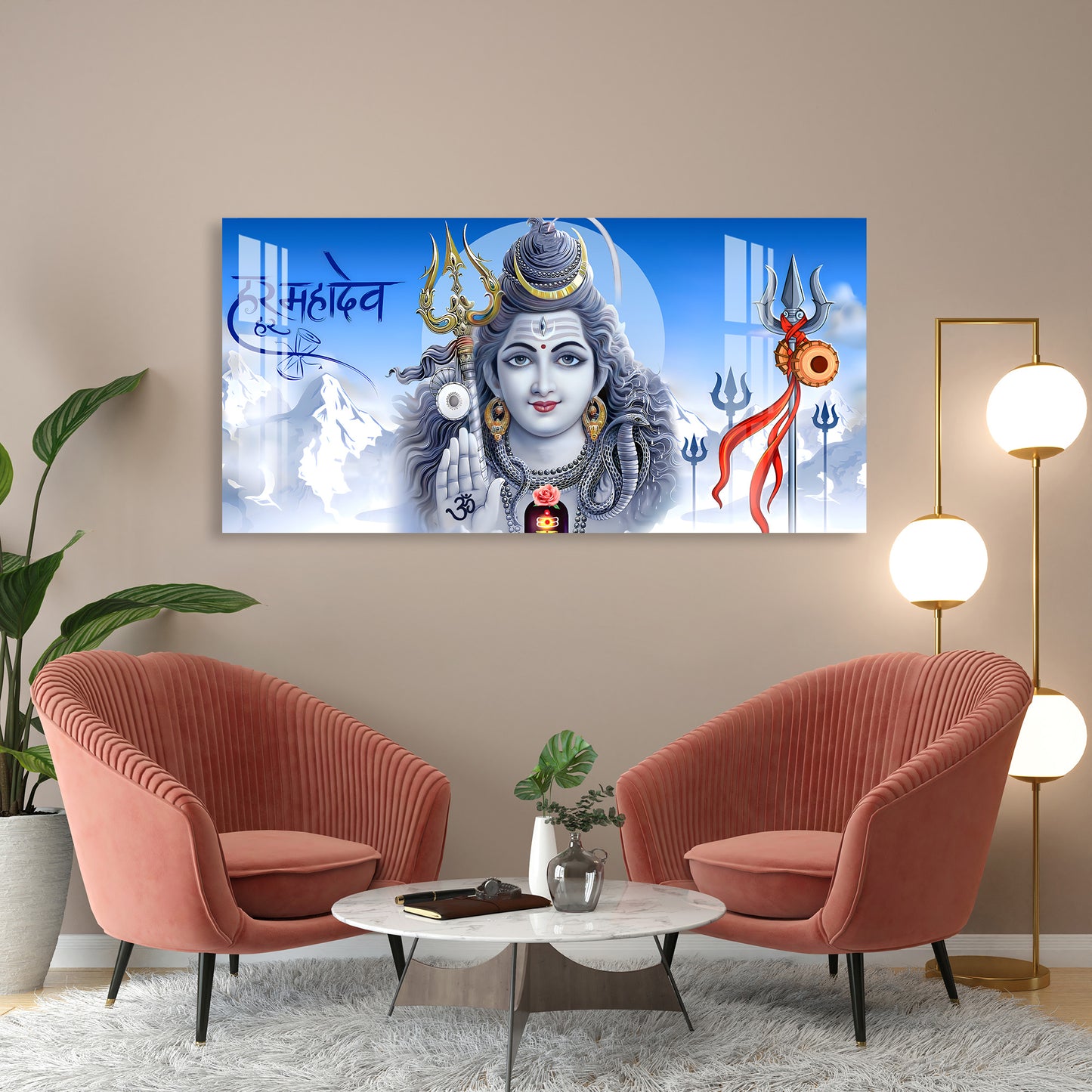 Om Namah Shivay Acrylic Wall Art