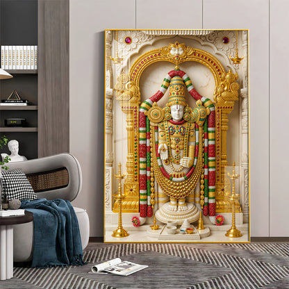 Divine Shree Venkateswara Premium Acrylic Vertical Wall Art
