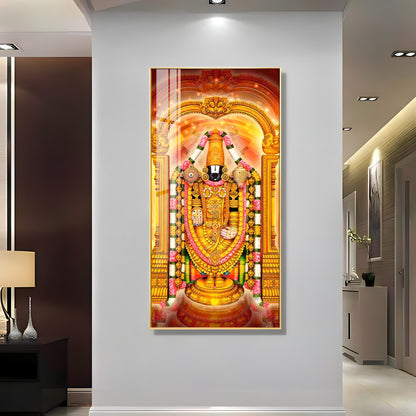 Shree Tirumala Deva Premium Acrylic Vertical Wall Art