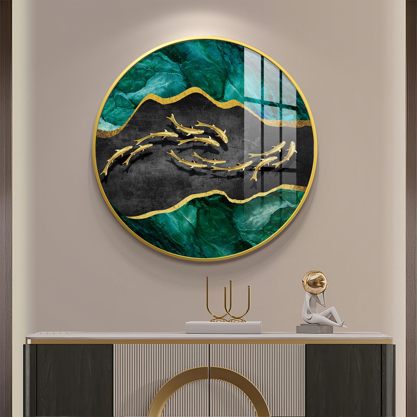 Regal Fish Premium Acrylic Round Wall Art