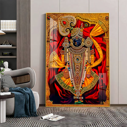 Dwarkadhish Premium Acrylic Vertical Wall Art
