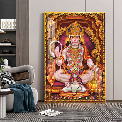 Hanuman's Blessing Premium Vertical Acrylic Wall Art