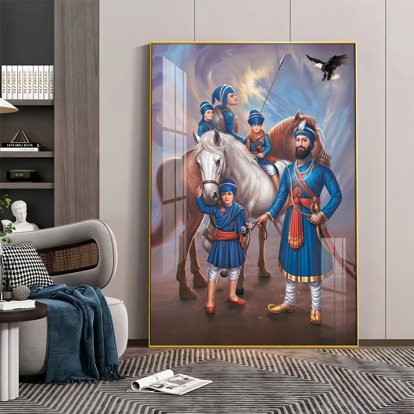 Sikh Warriors Premium Acrylic Vertical Wall Art