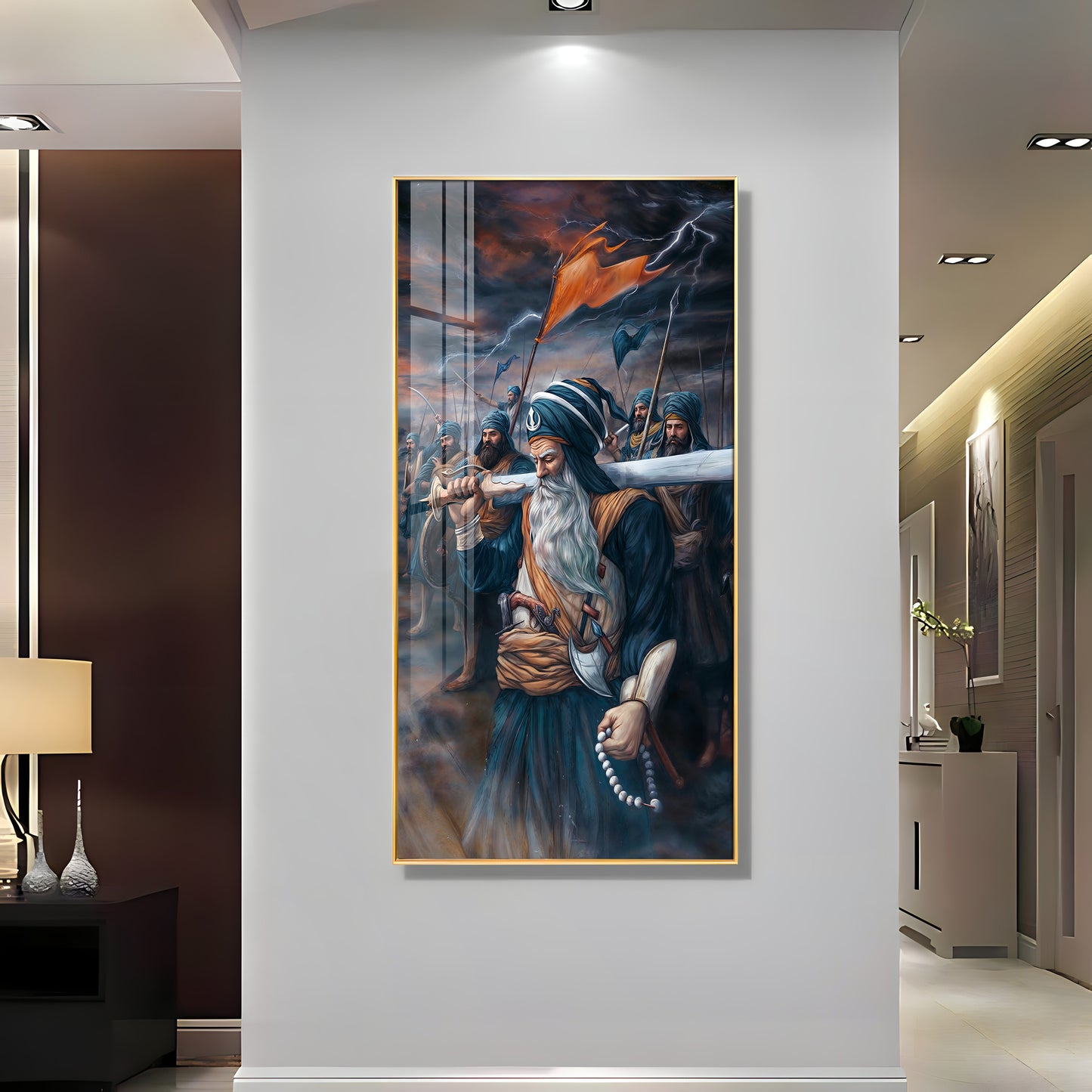 Turban Warriors Premium Acrylic Vertical Wall Art