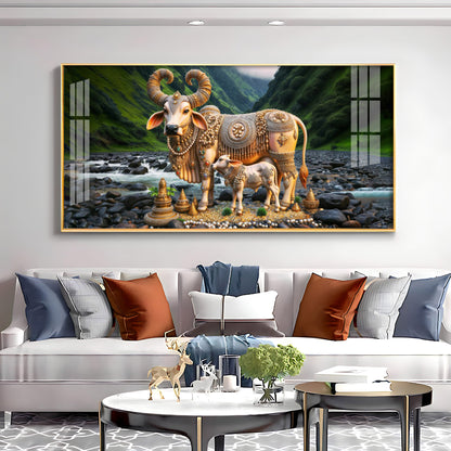 Golden Charm Premium Acrylic Horizontal Wall Art