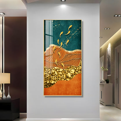 Chinese Landscape Premium Acrylic Vertical Wall Art