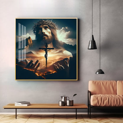 Eternal Faith Premium Acrylic Square Wall Art