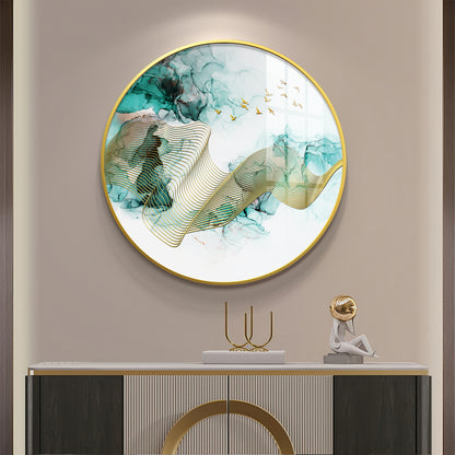 Gilded Vision Premium Acrylic Round Wall Art