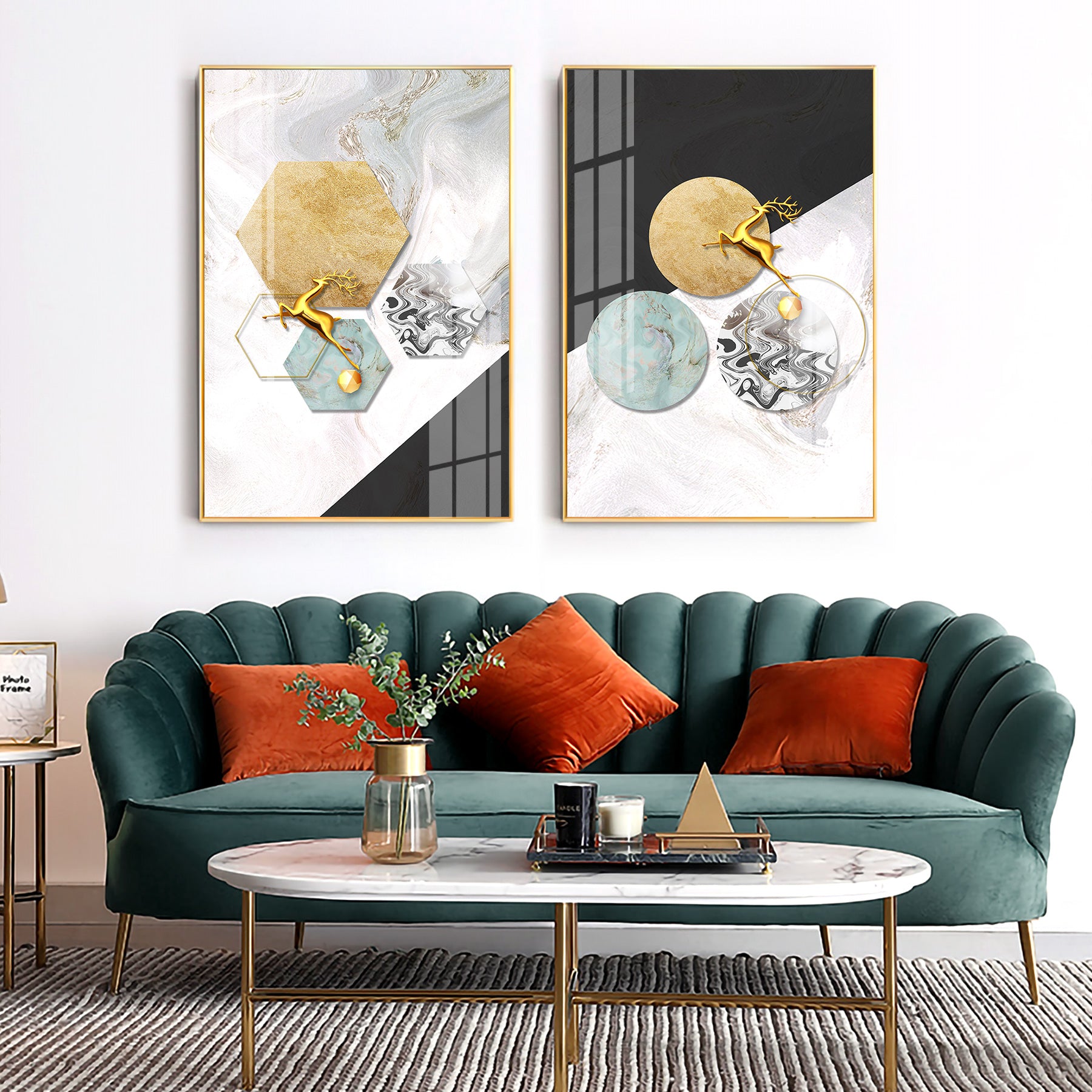Serenity Scene Premium Acrylic Vertical Wall Art (Set Of 2)