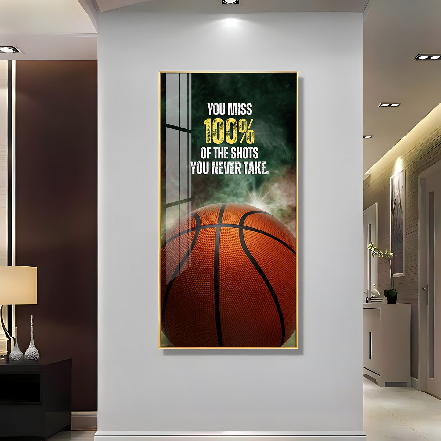 You Miss 100% Of The Shots Premium Acrylic Vertical Wall Art