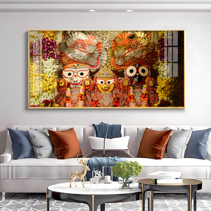 Shree Jagannatha Premium Acrylic Horizontal Wall Art