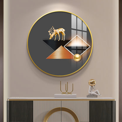 Abstract Realm Premium Acrylic Round Wall Art