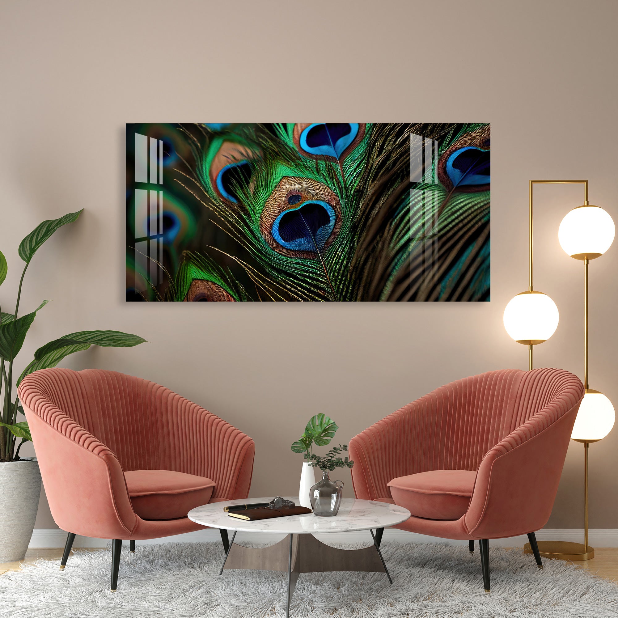 Feathers Bring Fortune Acrylic Wall Art