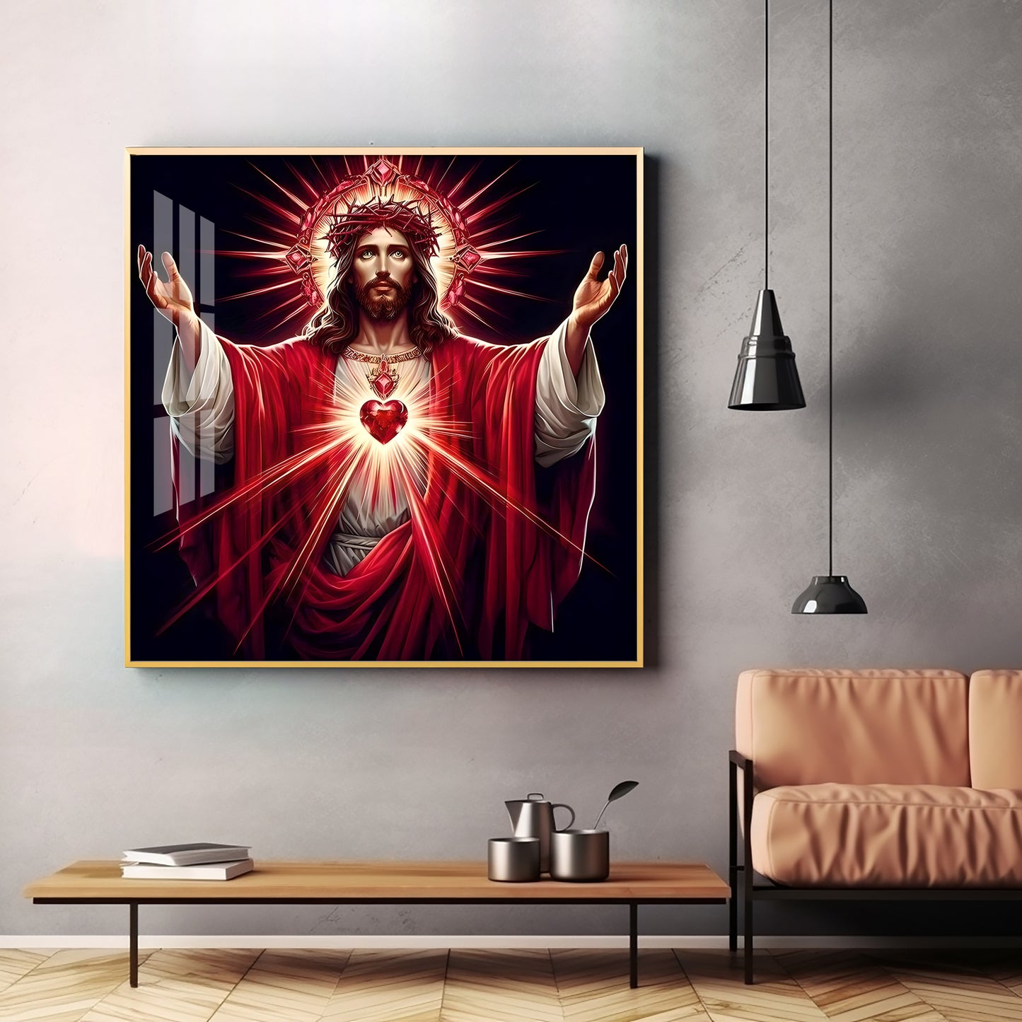 Heart of God Premium Acrylic Square Wall Art