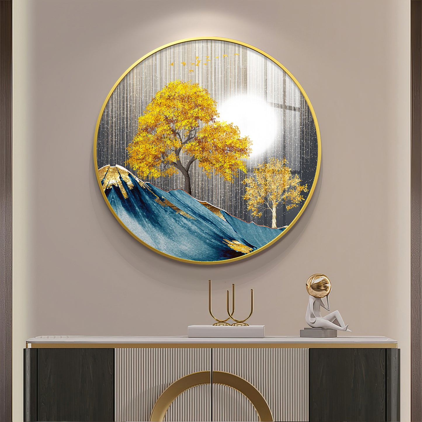 Dreaming Forest Premium Acrylic Round Wall Art