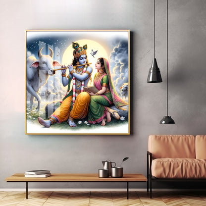 Heavenly Love Premium Acrylic Square Wall Art