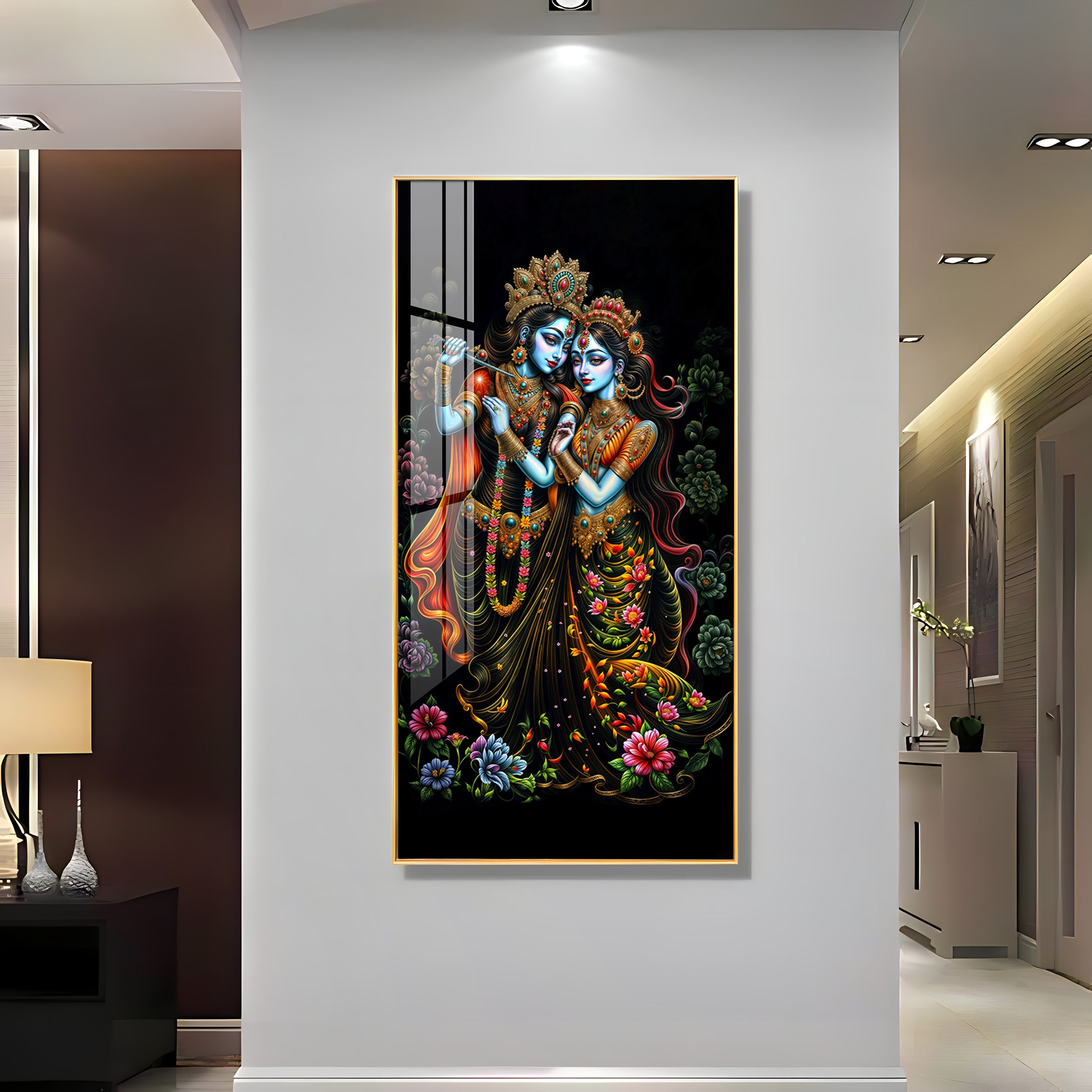 Sacred Couple Premium Acrylic Vertical Wall Art